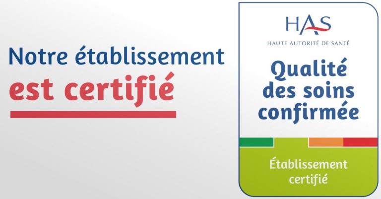 L'établissement de santé Béthel est certifié.